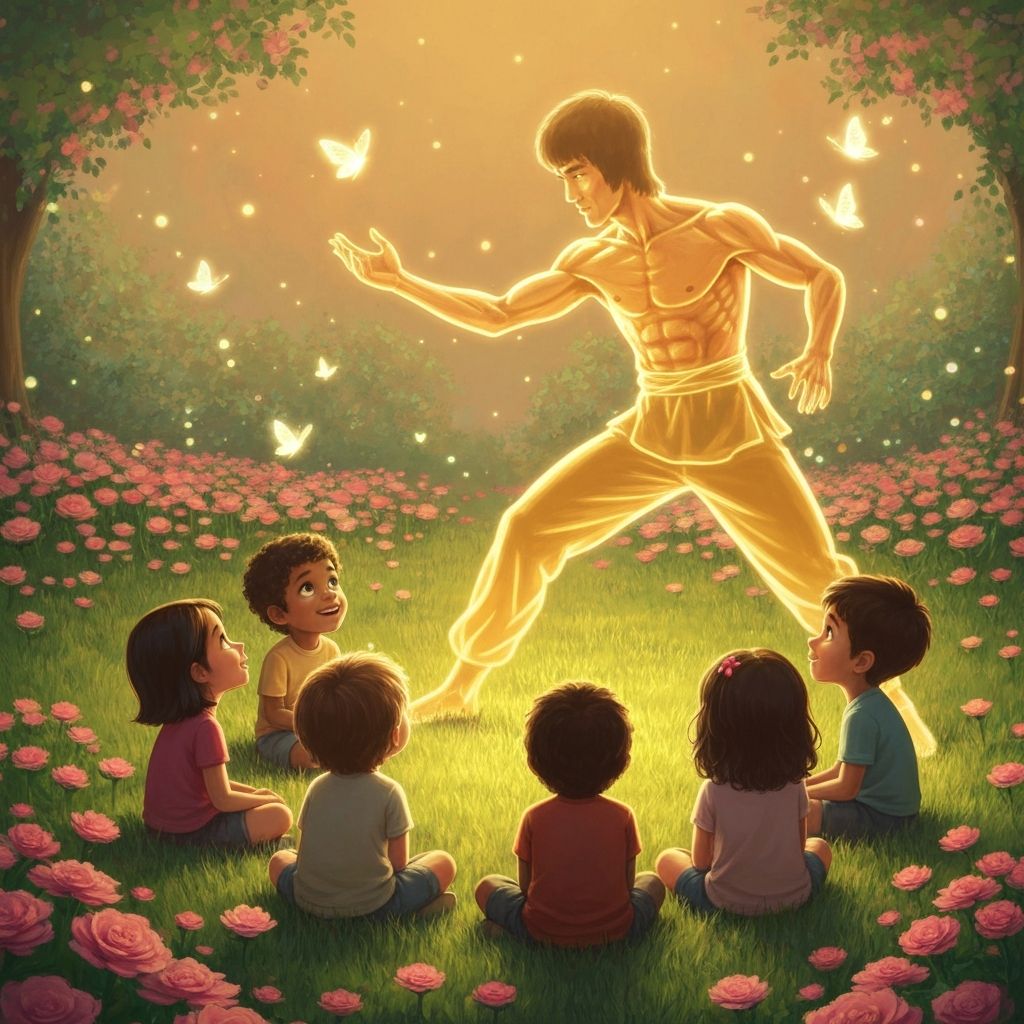 Bruce Lee Teaching Children