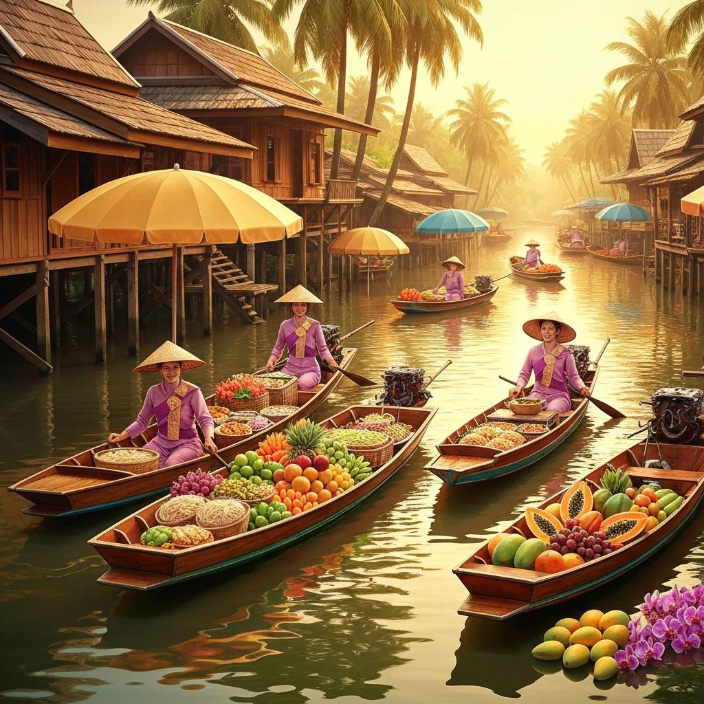 Flowers and Floating Markets - The Bridge of Blossoms