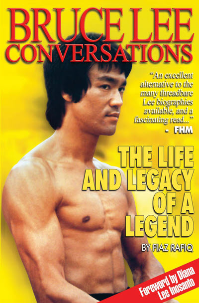 Bruce Lee Conversations book cover by Fiaz Rafiq, foreword by Diana Lee Inosanto