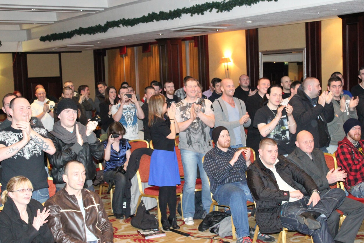 Standing ovation at the Scotland event for Randy Couture