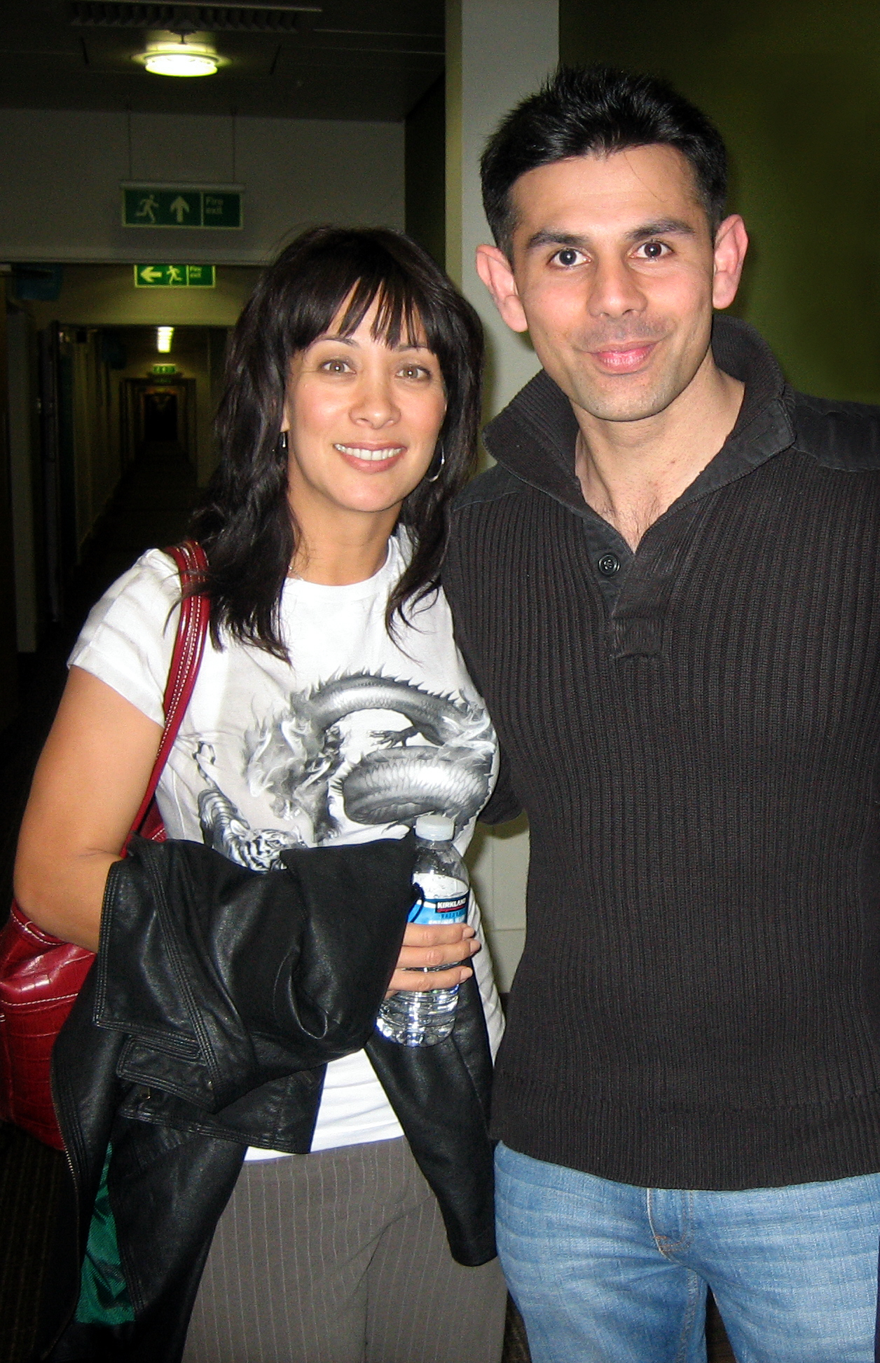 Diana Lee Inosanto with Fiaz Rafiq in London