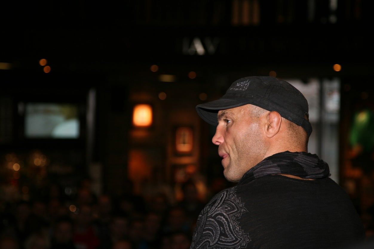 Randy Couture profile shot in Manchester, photographed by Darron Chadwick