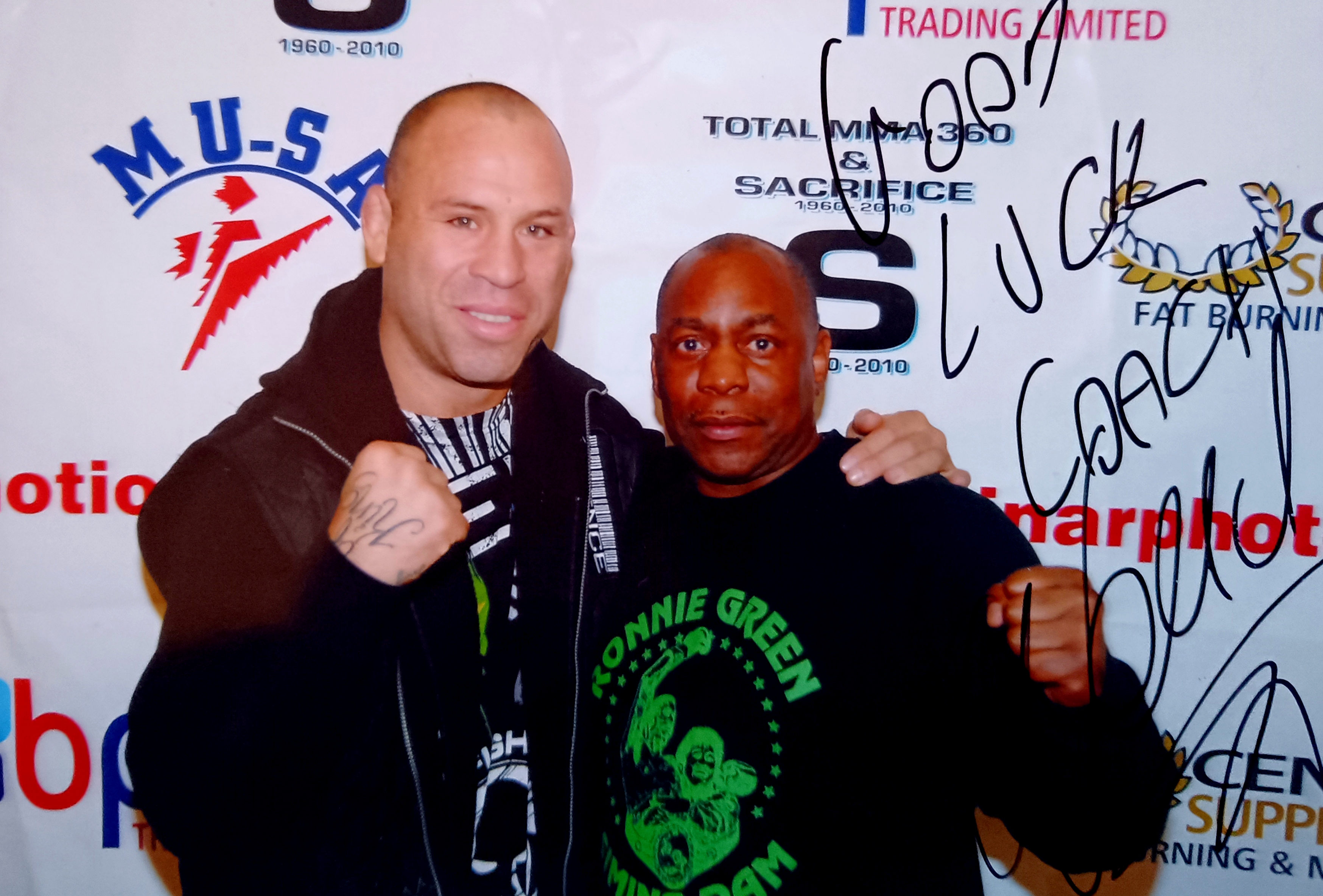 Ronnie Green with Wanderlei Silva