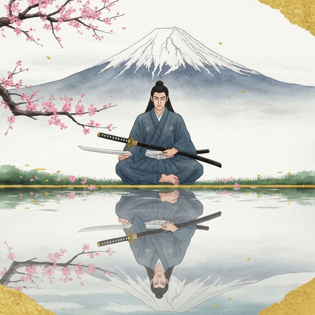 The samurai lays down his sword - the greatest victory is peace